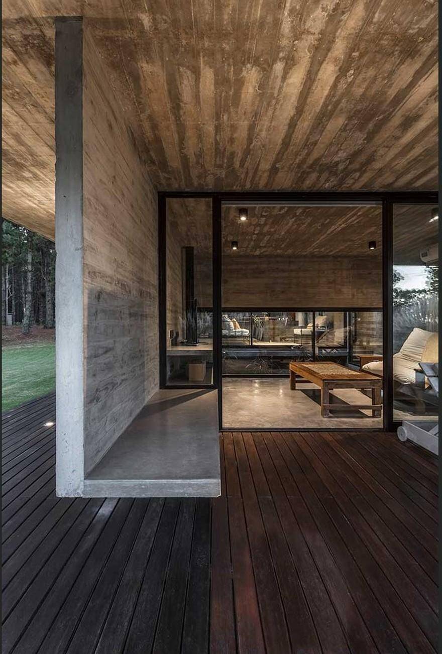 Forest Concrete House by Besonias Almeida Arquitectos 16
