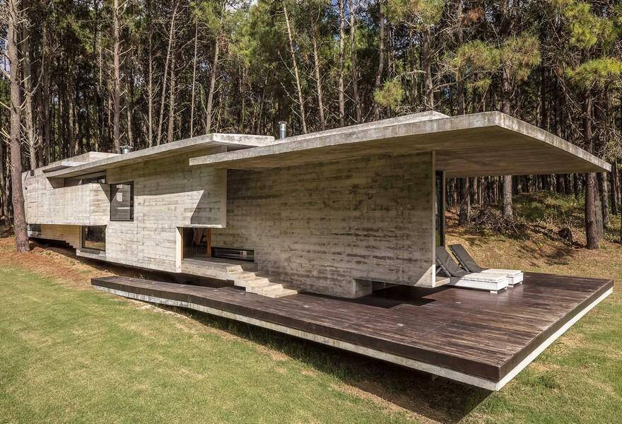 Forest Concrete House by Besonias Almeida Arquitectos 1