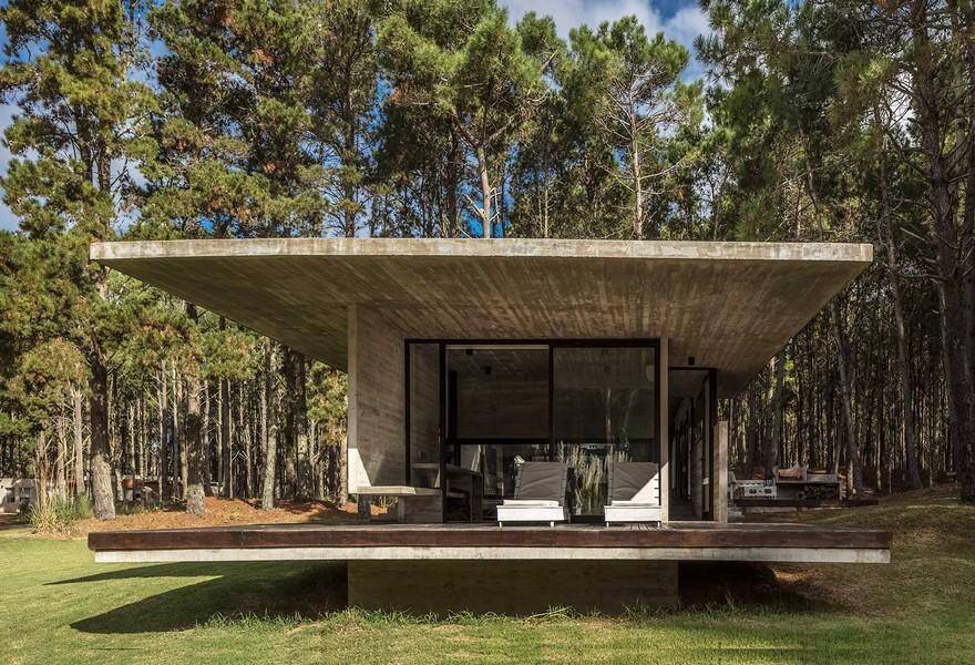 Forest Concrete House by Besonias Almeida Arquitectos 2