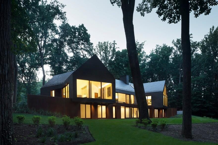 Slate House in a Maryland Forest by Ziger/Snead 13
