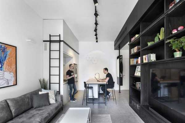 44 sqm Apartment Refurbished in Tel Aviv by XS Studio for Compact Design