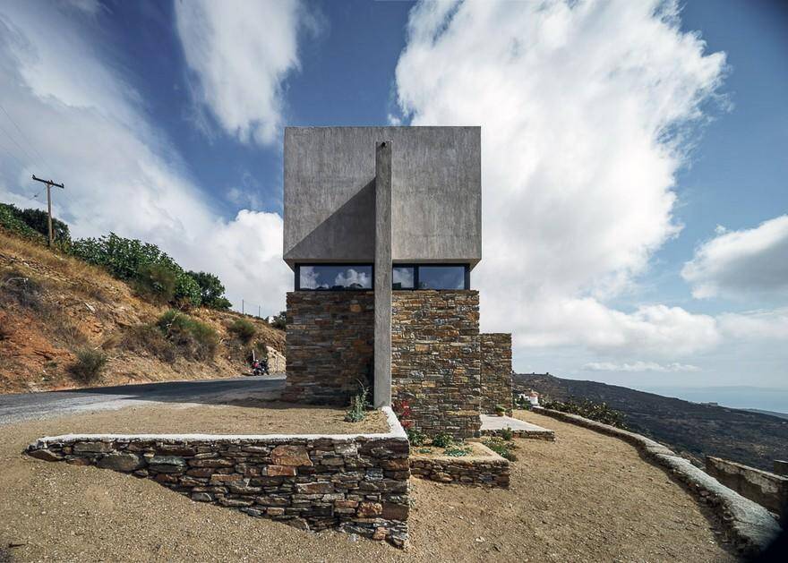 Contemporary Stone Residence in Triantaros Village, Greece / Aristides S. Dallas
