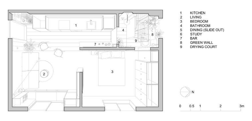 Cozy Interior Design to an 35m2 Small Apartment Unit 13