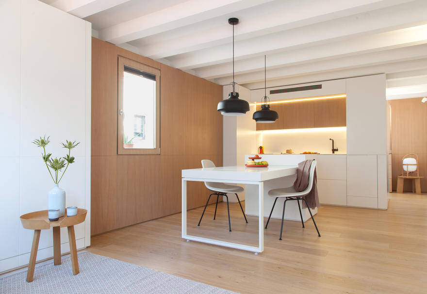 Interior Reform of a Mini Apartment in Barcelona's Gracia District