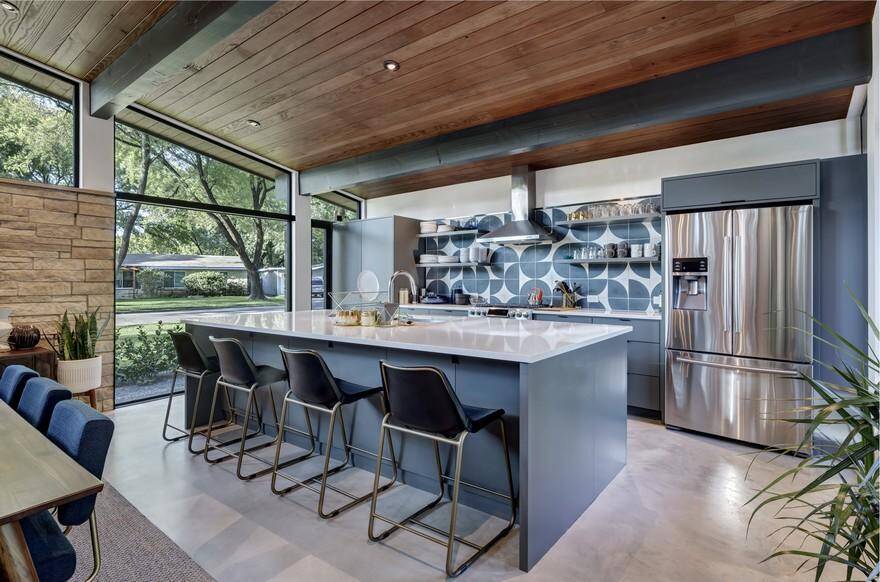 Central Austin House Remodeled in the Spirit of the Original Mid-Century House 5, kitchen