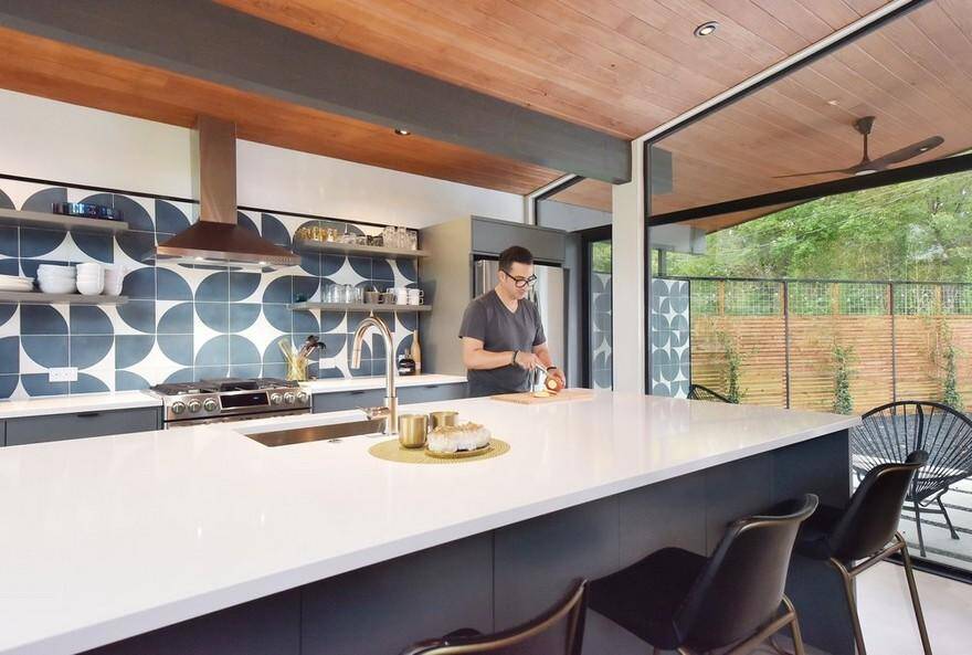 Central Austin House Remodeled in the Spirit of the Original Mid-Century House 8, modern kitchen
