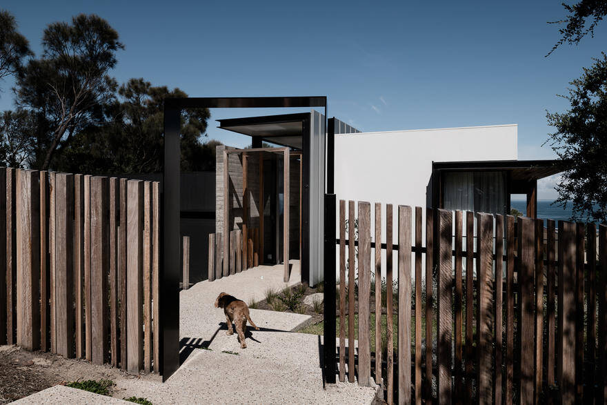 Two Angle House Featuring Provocative Architecture Using Concrete, Stone and Wood 3