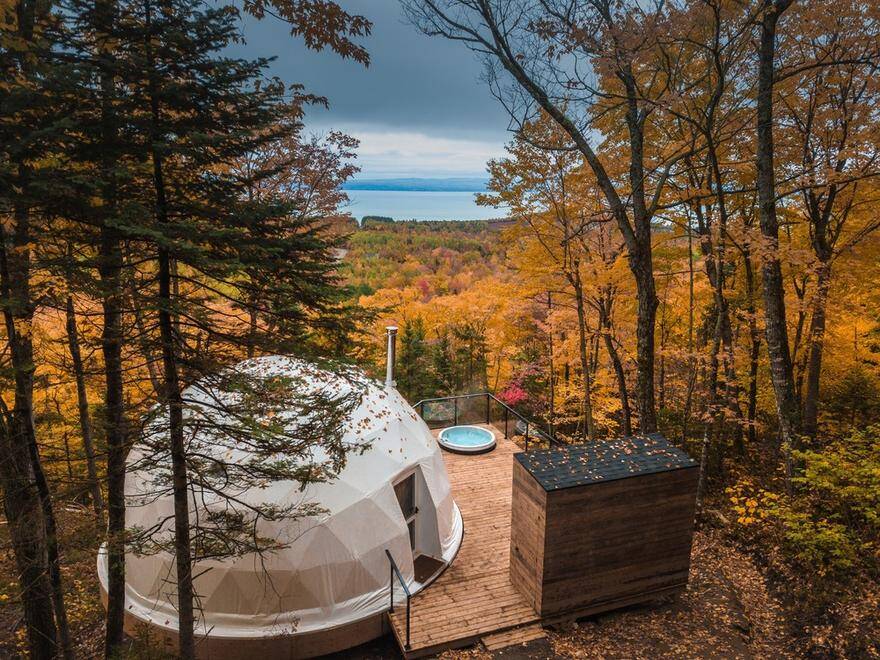 Eco-Luxurious Accommodations Dômes Charlevoix near Quebec City