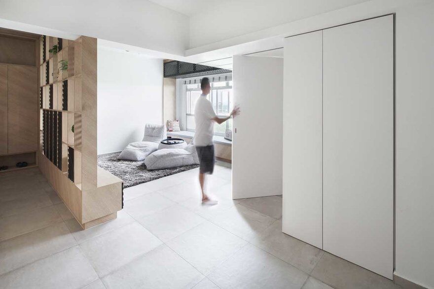 Asolidplan Creates A Flexible Living Space With Movable Walls 3