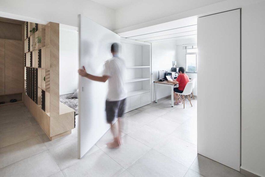 Asolidplan Creates A Flexible Living Space With Movable Walls 5
