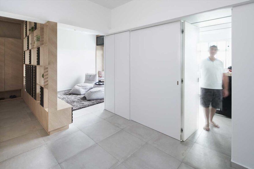 Asolidplan Creates A Flexible Living Space With Movable Walls 6