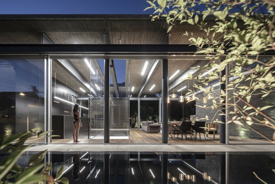 Contemporary Pavilion Residence with Linear Swimming Pool 11