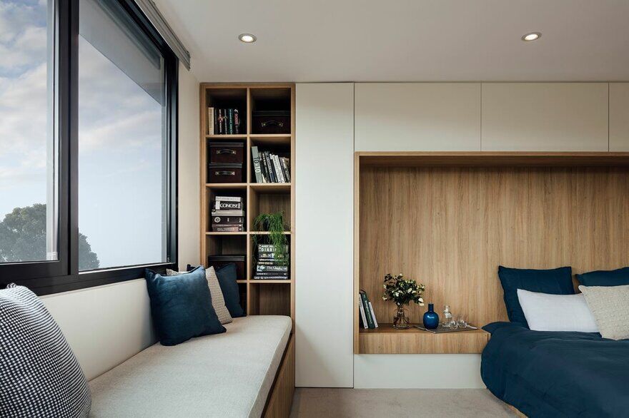 Armadale Penthouse, Pleysier Perkins Architects, bedroom