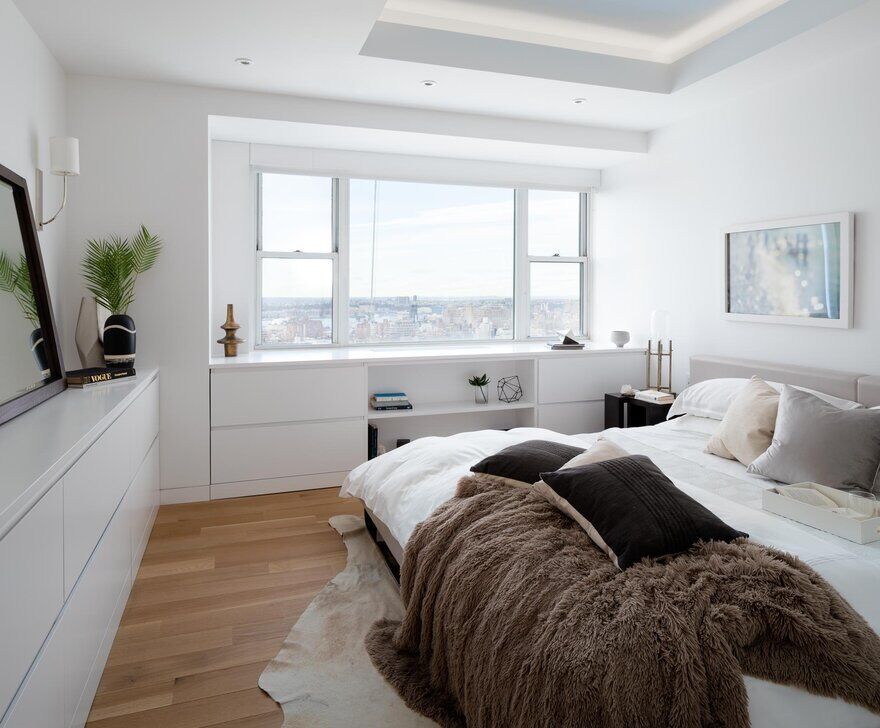 bedroom, New York apartment, Jordan Parnass Digital Architecture