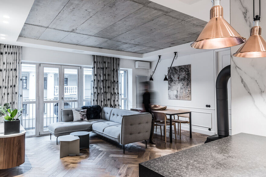 Modern Loft Apartment in Vilnius / Dizaino Virtuve 2