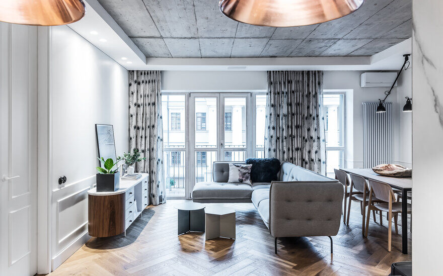 living room, interior design, Dizaino Virtuve, Lithuania