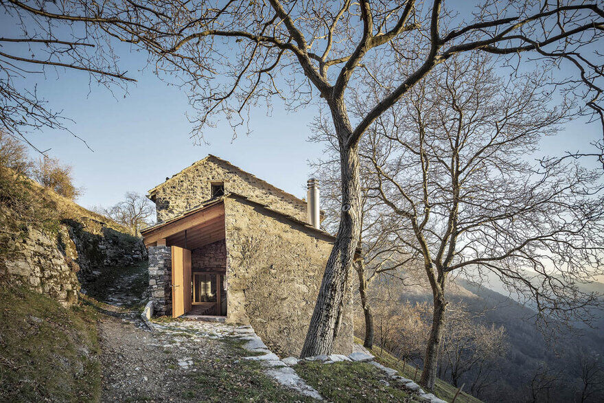 Old Swiss Mountain House Turned into a Vacation Home 4