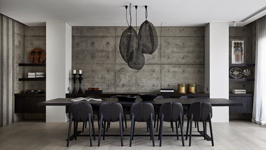 dining room, Concrete Family House