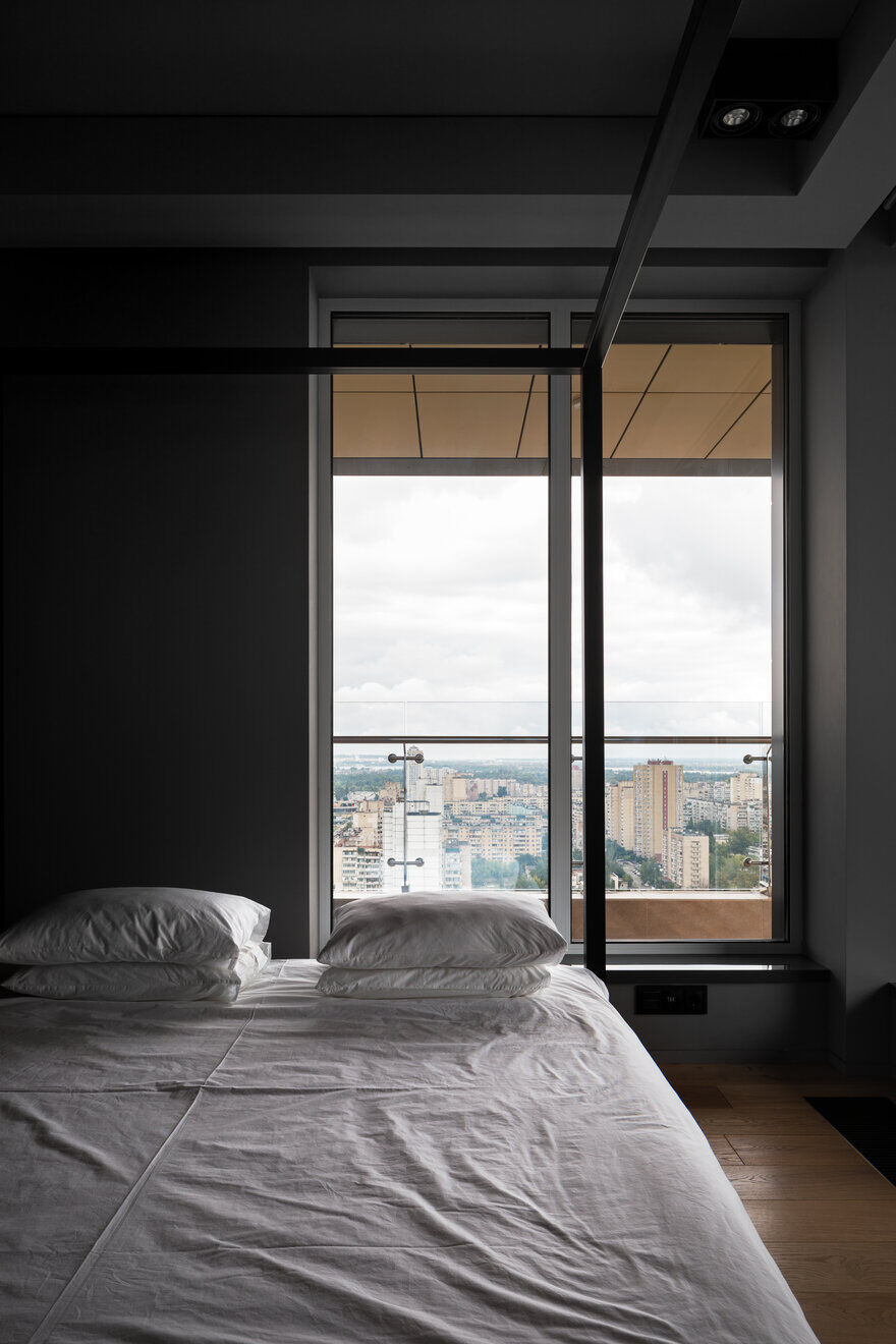 bedroom, apartment interior design, Igor Sirotov Architects
