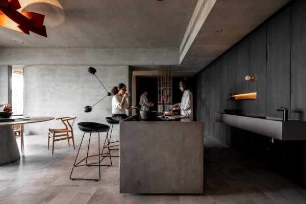 Grey-Toned Apartment in Taipei / Wei Yi International Design Associates