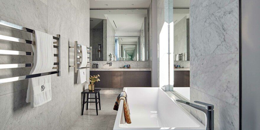bathroom, Toorak home, FGR Architects
