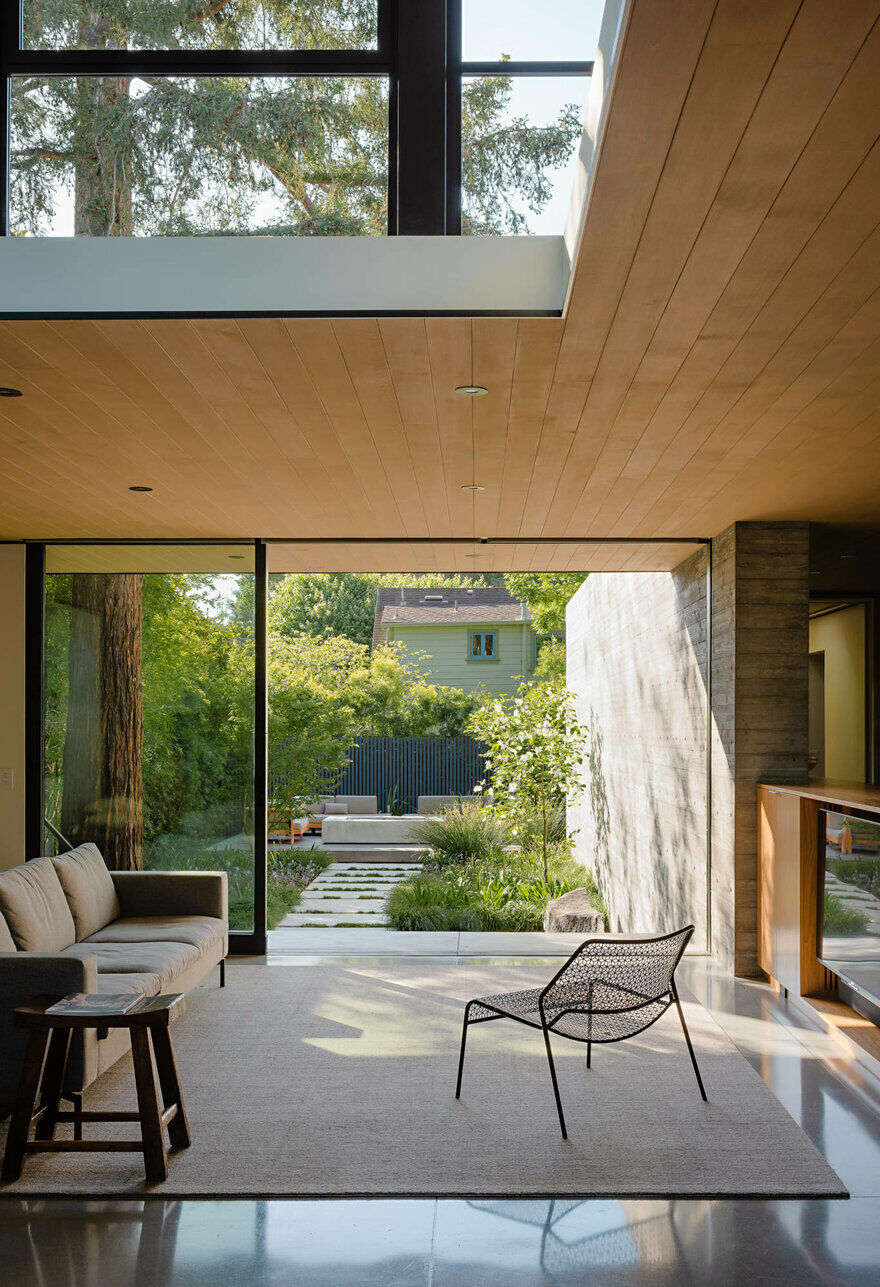 living room, Palo Alto Residence / Feldman Architecture