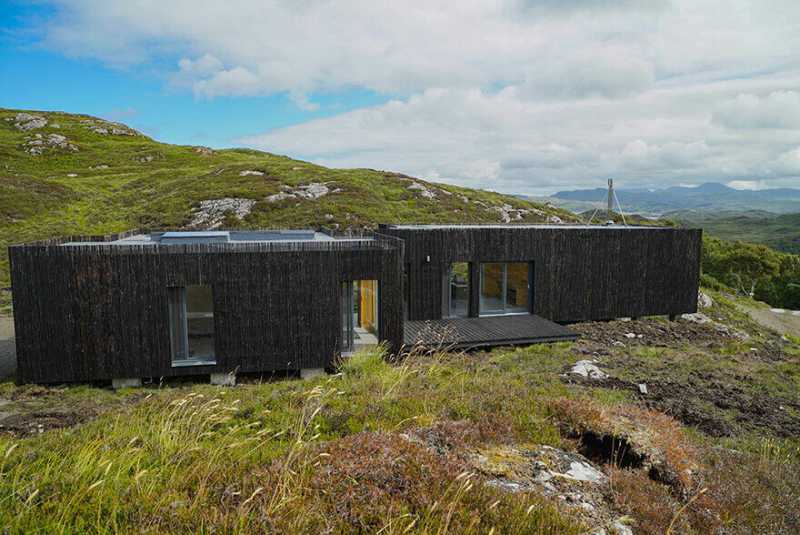 Loch Nedd Modular House Built of Cross Laminated Timber