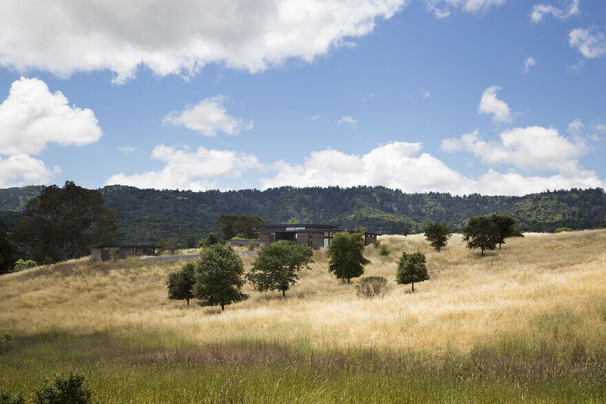 The Meadow Home: Cedar-Clad Residence on a Hilly California Meadow