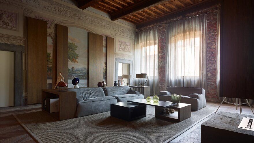 Elegant Old Building Transformed by Archea Associati into a Sumptuous Home