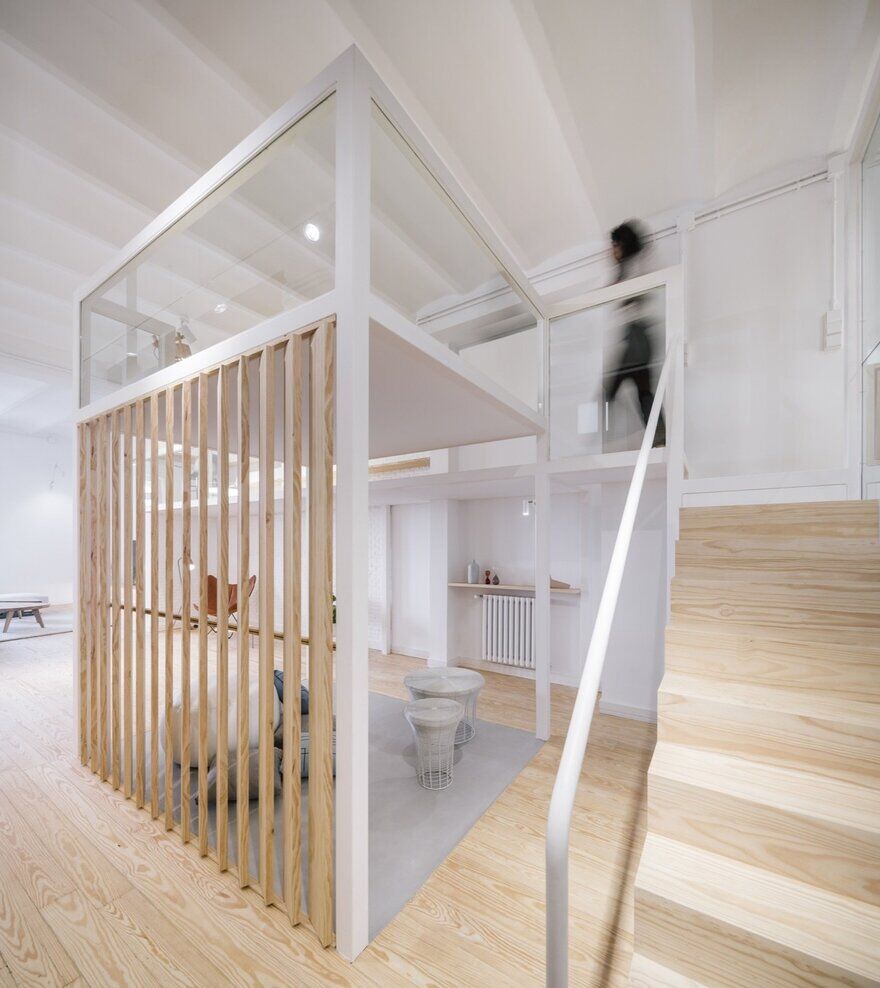 Madrid Loft - "House Within a House" Inspired by Japanese Architecture