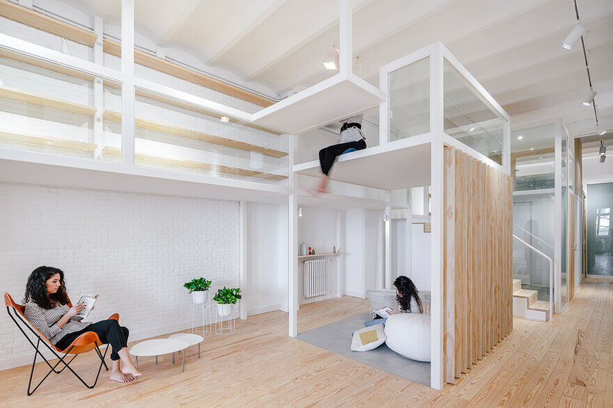 Madrid Loft - "House Within a House" Inspired by Japanese Architecture