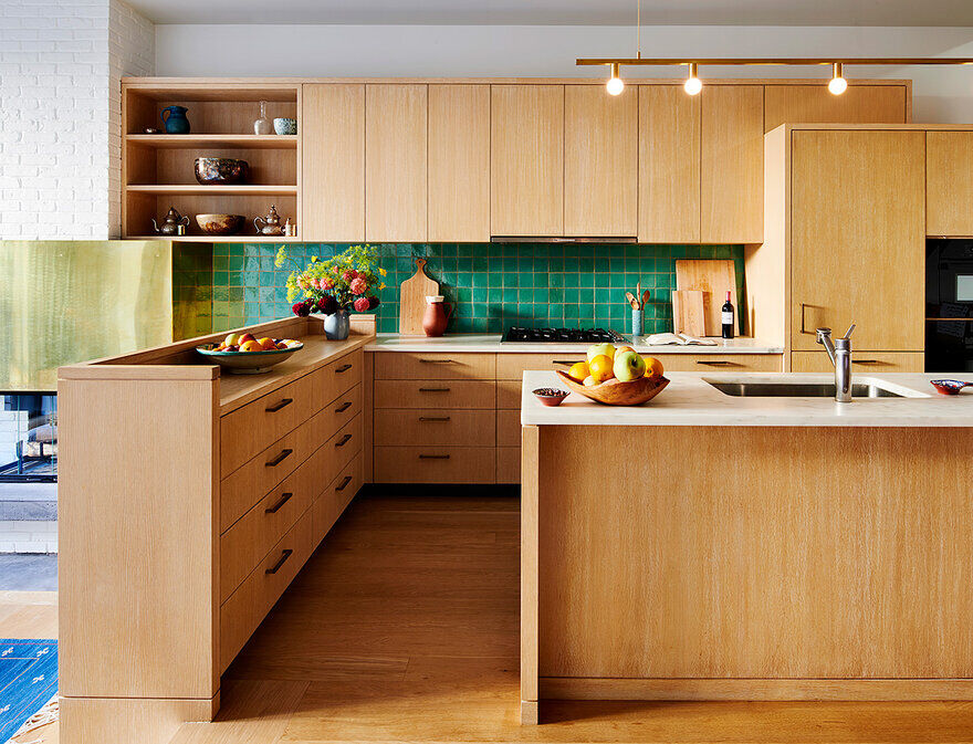 kitchen, Brooklyn Row House / CWB Architects