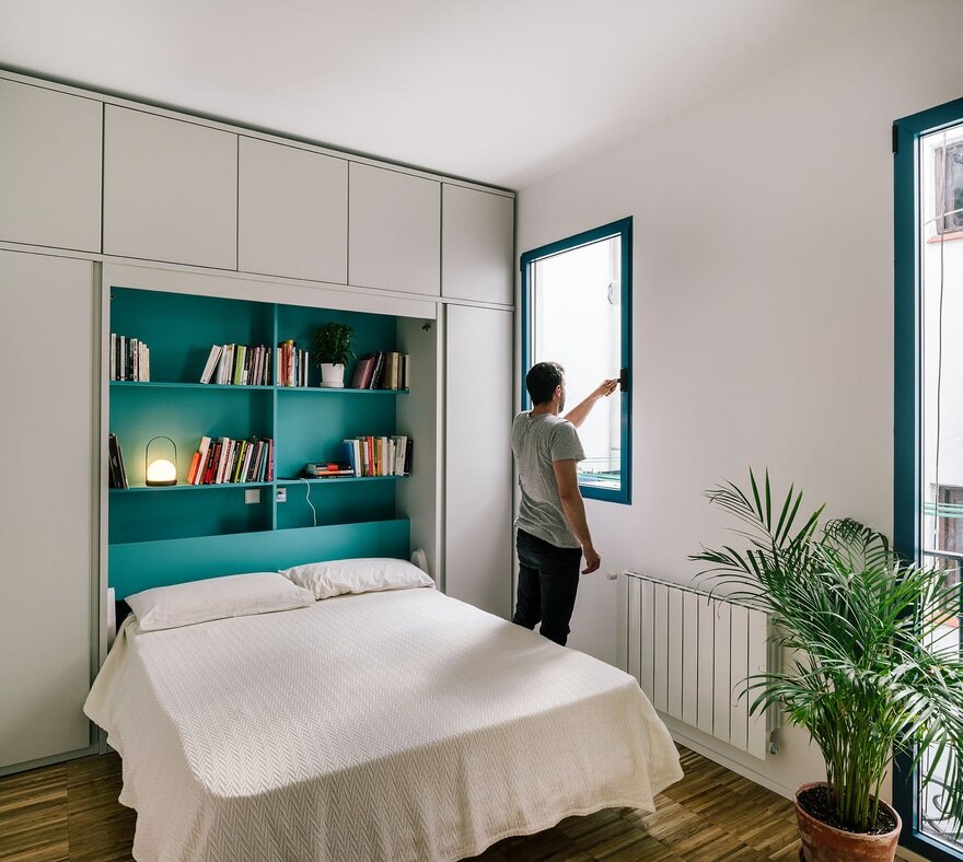 Multifunctional One-Room Flat Renovation in Madrid