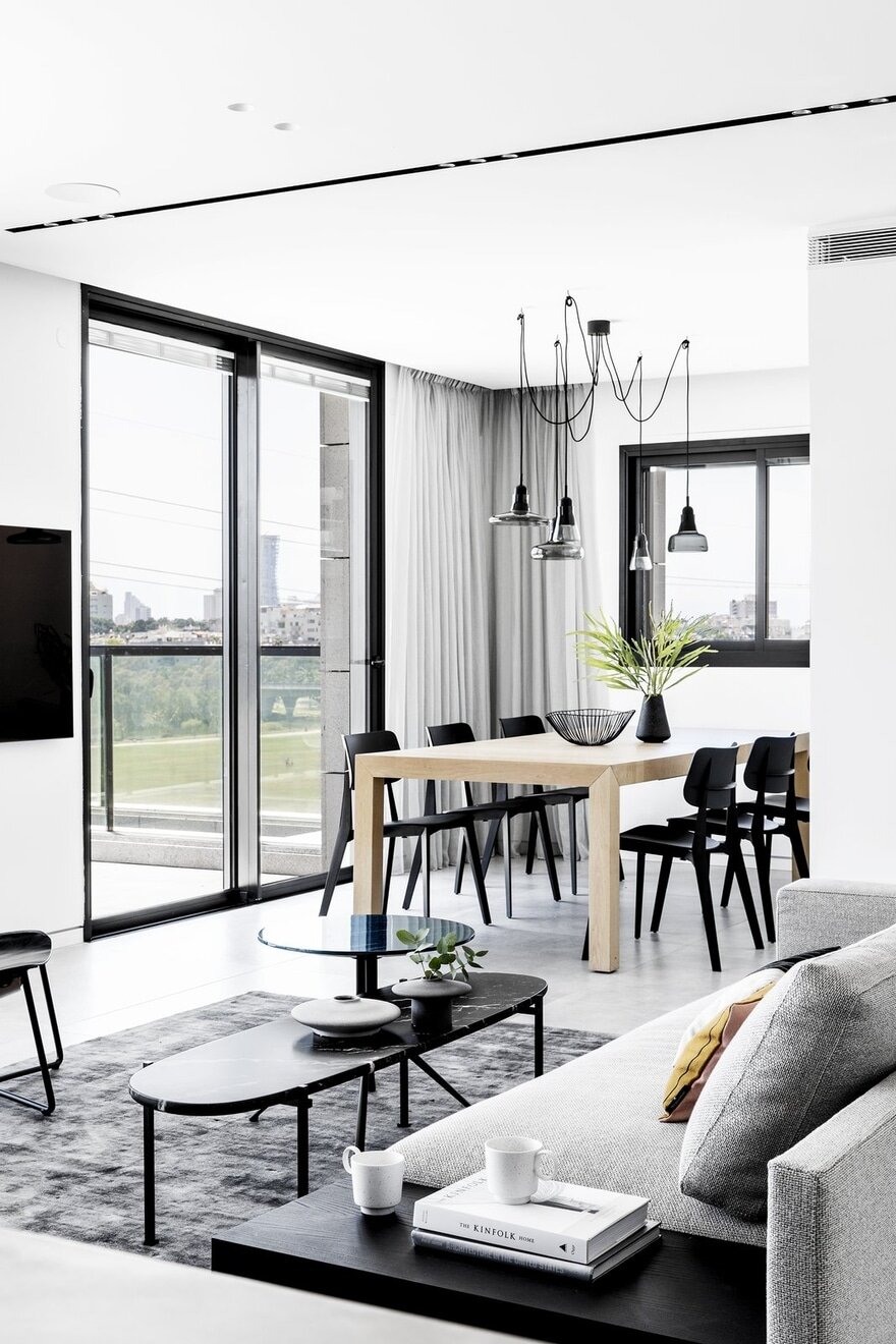 Fifty Shades of Gray Apartment in Tel Aviv by Maya Sheinberger
