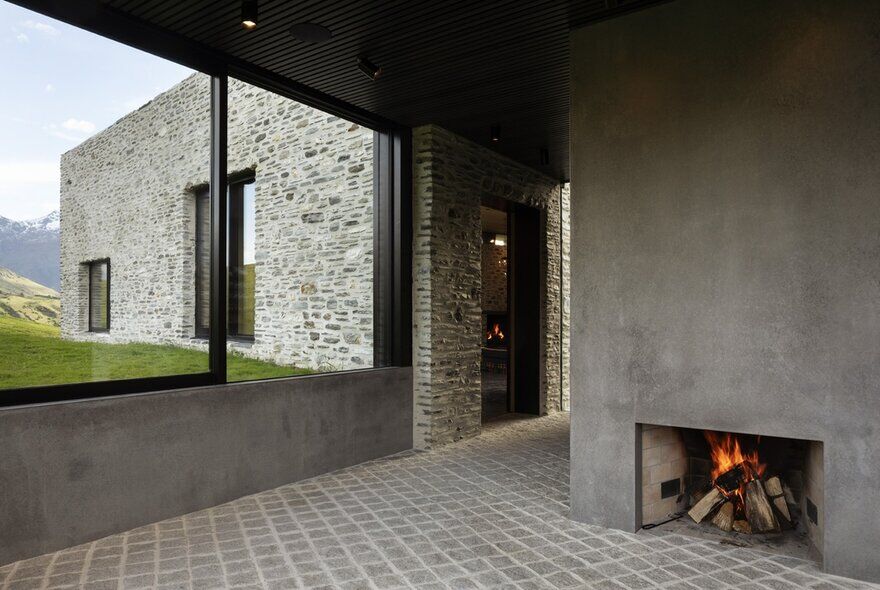 fireplace, RTA Studio