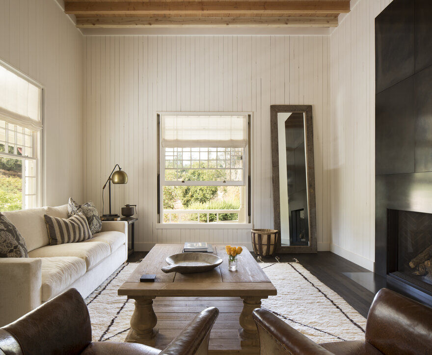 living room, Napa, California by Richard Beard Architects