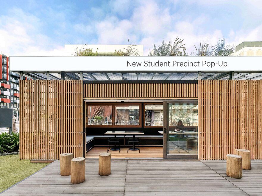 New Student Precinct Pop-Up by Breathe Architecture