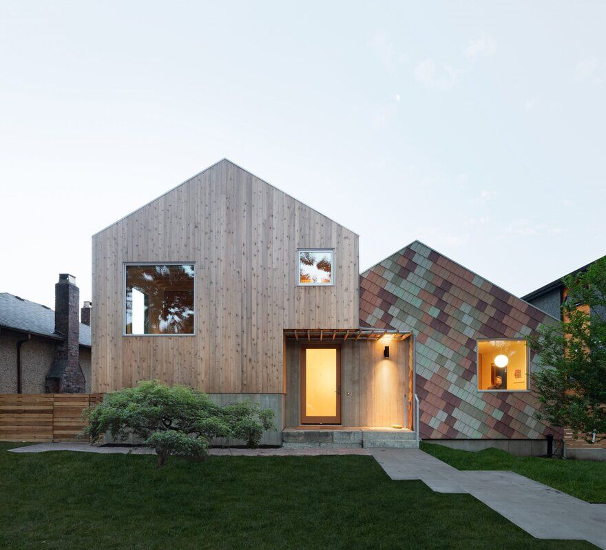 Shift House by Measured Has a Colorful, Confetti-Like Facade