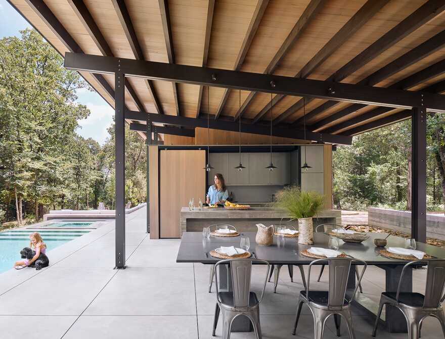 dining space, Lake Flato Architects