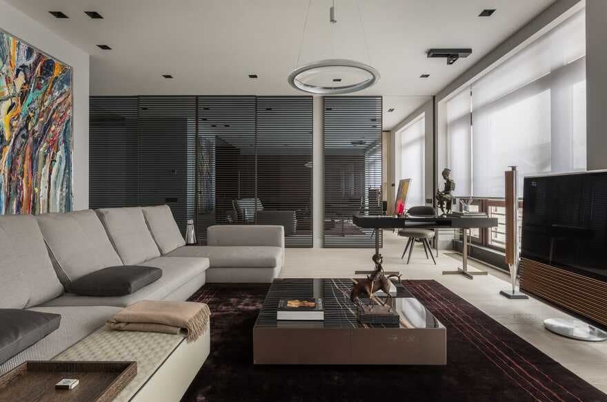 An Arbat Apartment in a Minimalist Aesthetic in the Center of Moscow