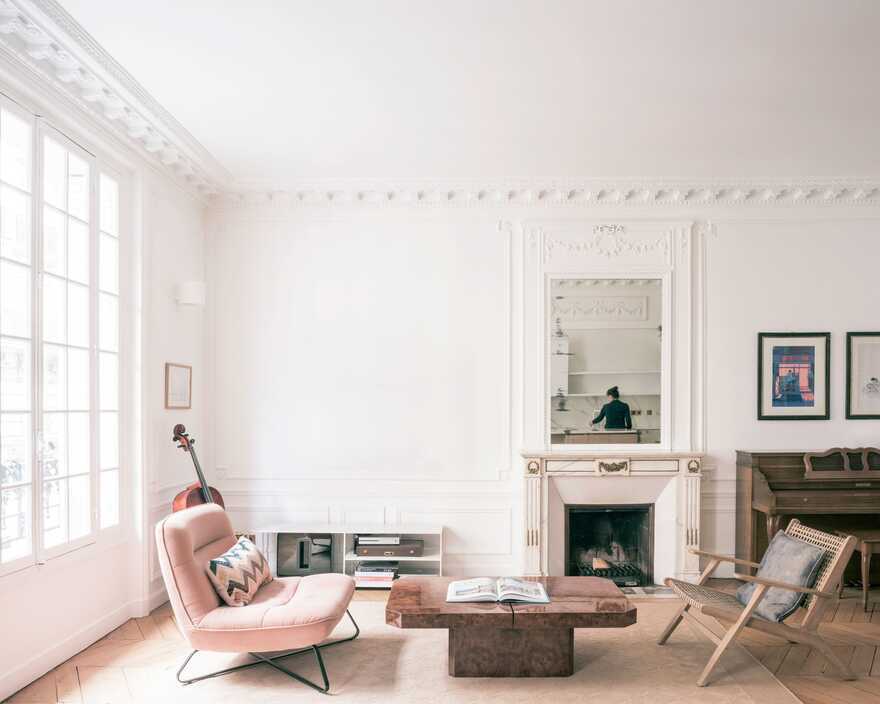 living room, Paris / Nathalie Eldan Architecture