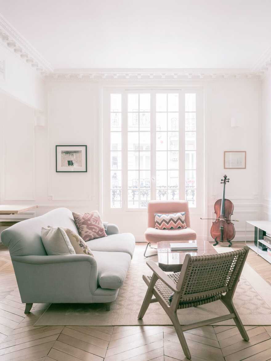 living room, Paris / Nathalie Eldan Architecture