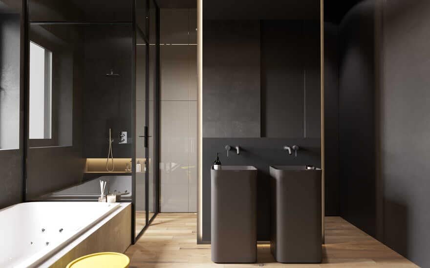 bathroom, Moscow / Cartelle Design