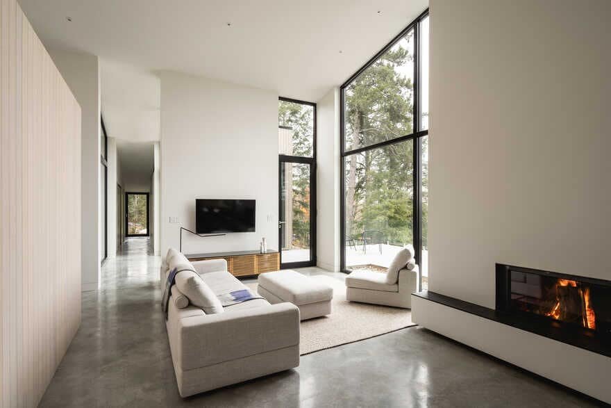 living room, Québec / Natalie Dionne Architecture