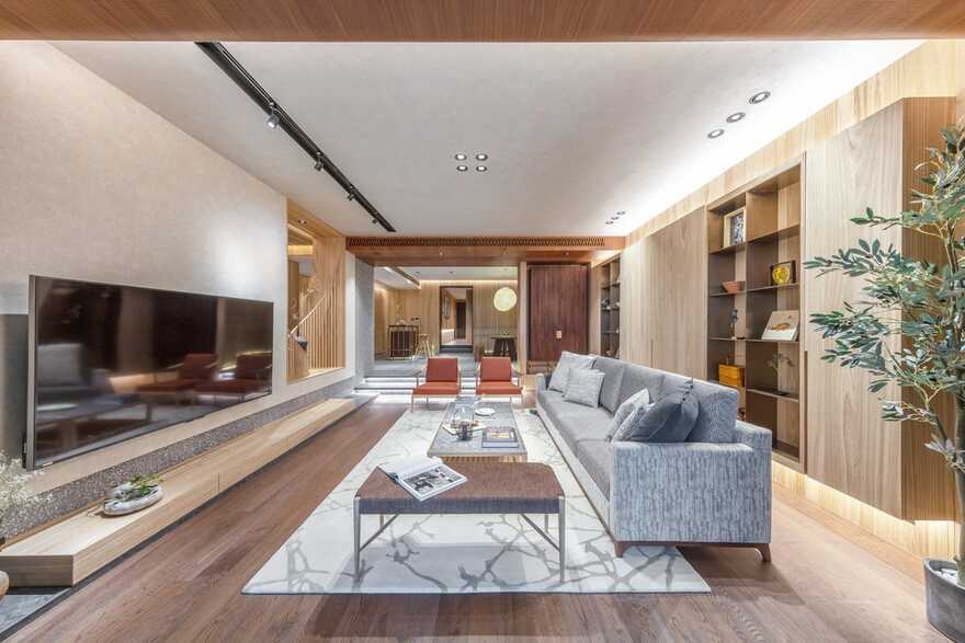 living room, Macau / Inward Journey from Max Lam Designs Wins Frame Award