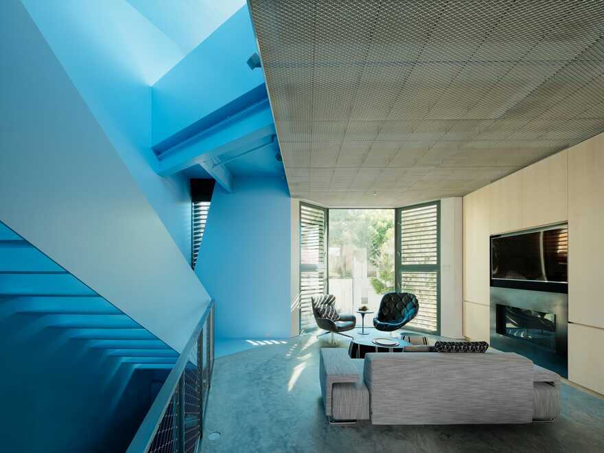 living room / Ogrydziak & Prillinger Architects