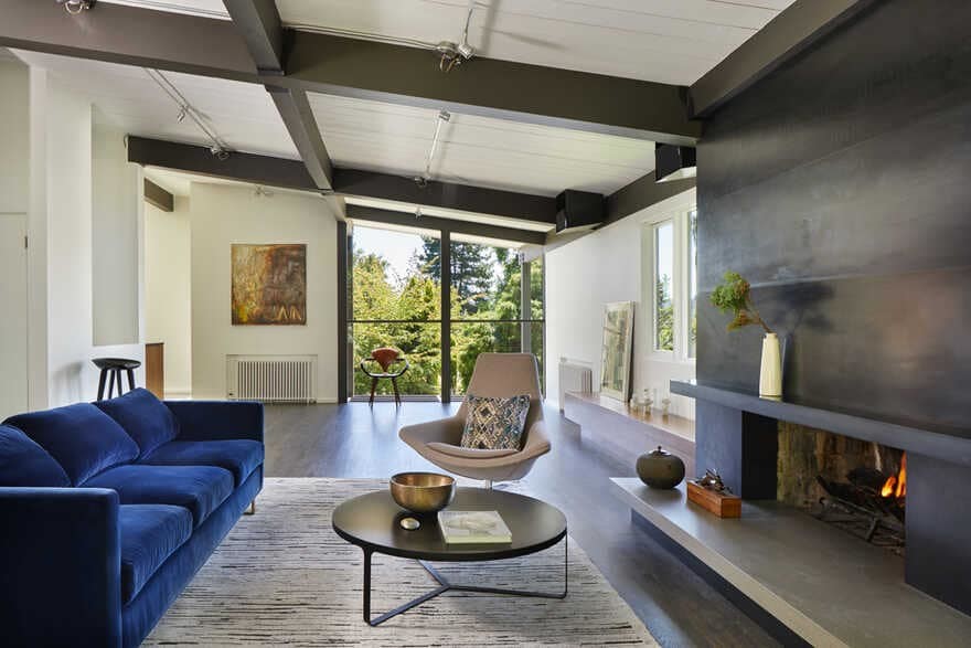 living room, Seattle, Washington...a Mid-Century House Renovation