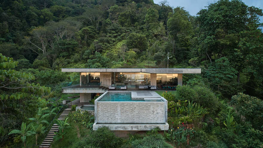 Art Villa on a Hillside Over the Pacific Ocean, Costa Rica