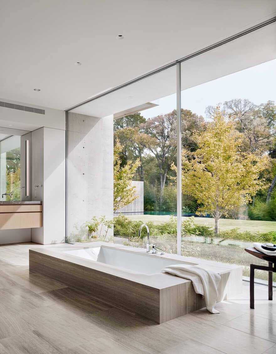 The Preston Hollow home by Specht Architects, bathroom