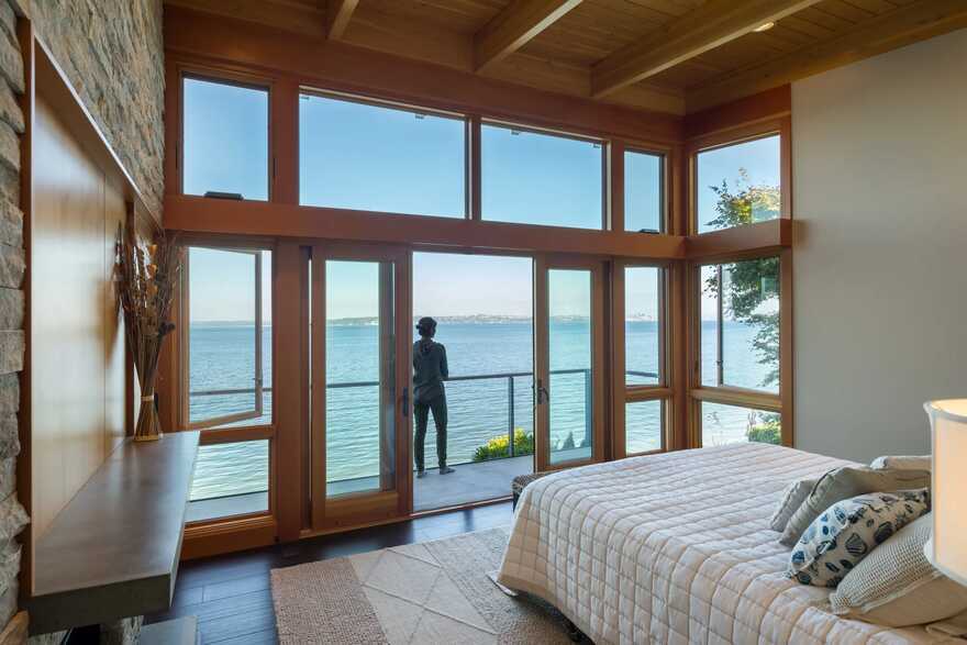 bedroom, Bainbridge Island, Coates Design Architects